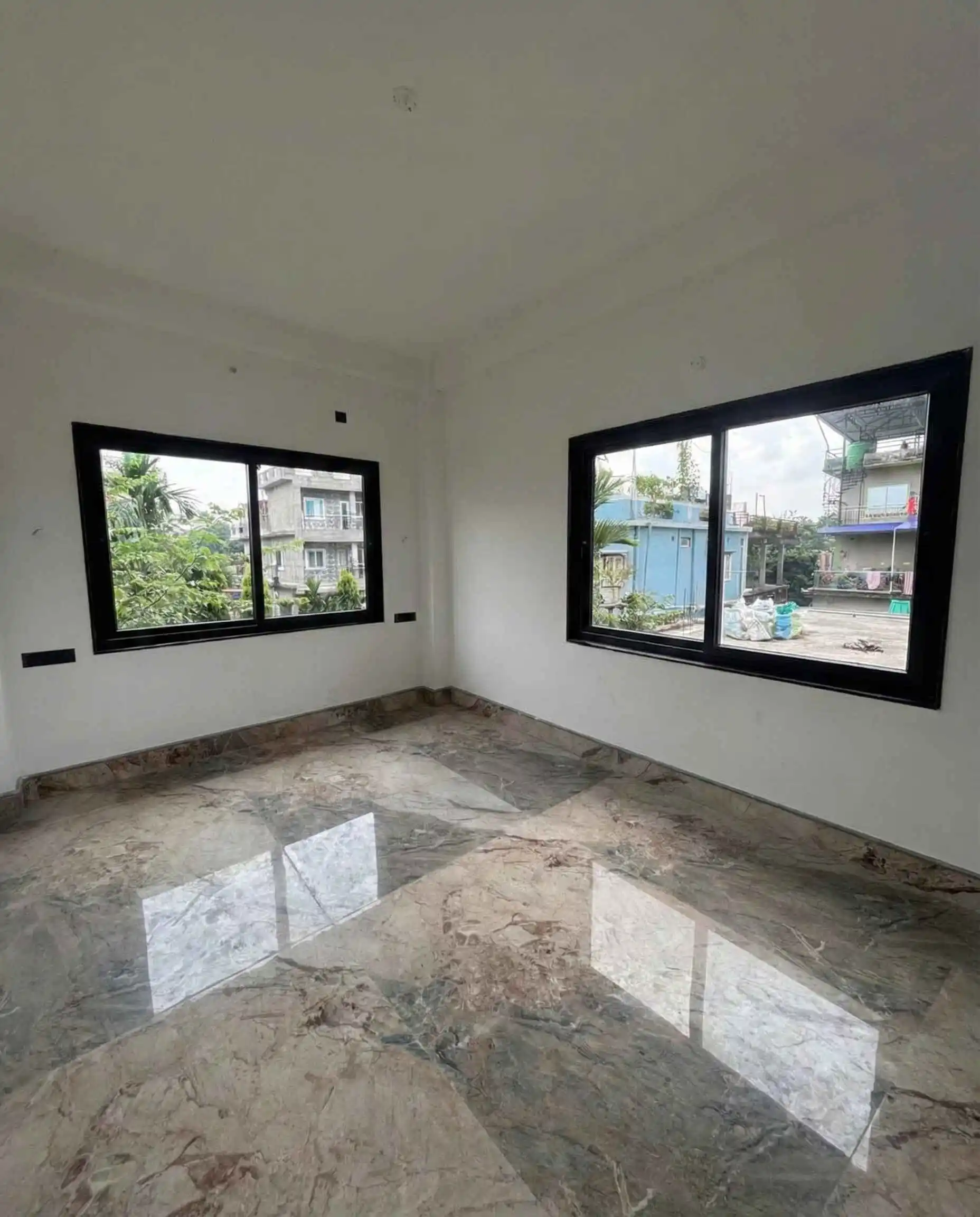 Black Laminated uPVC Window Flyers Decor